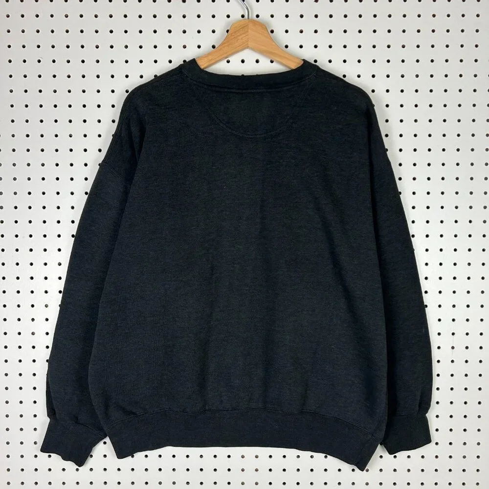 Ohio State Buckeyes 90s Crewneck Large Black Red Embroidered Sweatshirt‎ Midwest